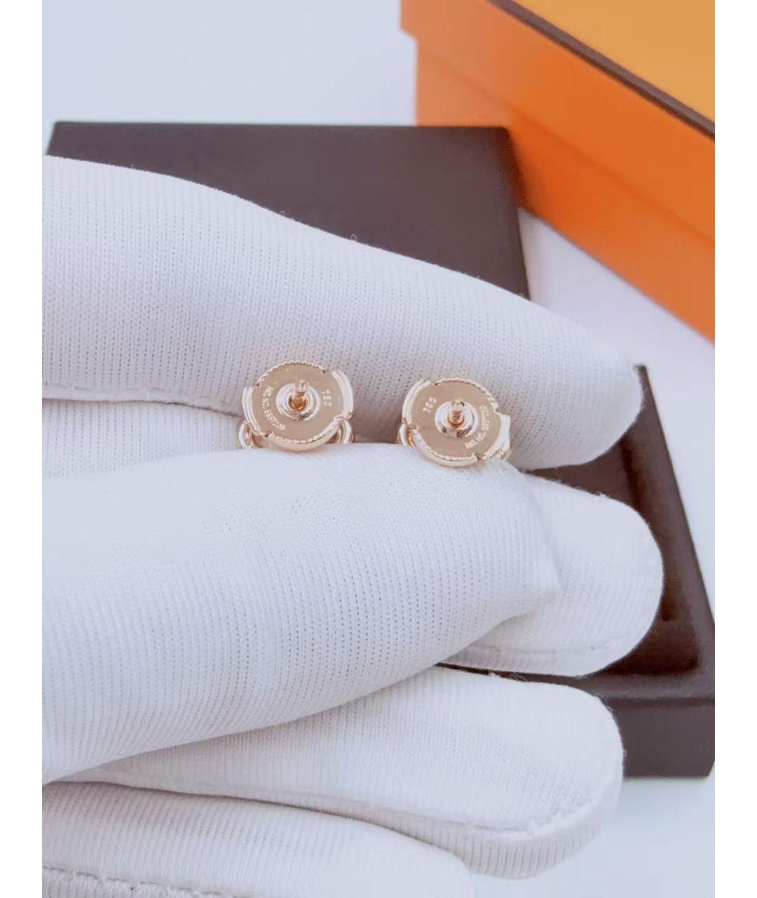 HERMES Золотые серьги из розового золота, фото 3