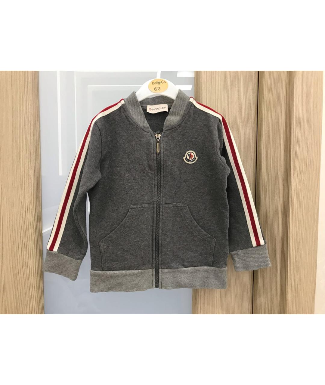 MONCLER Серый хлопковый жакет / жилет, фото 9