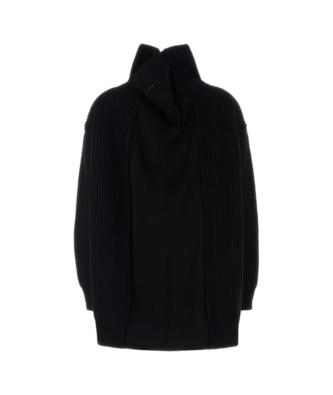 MM6 MAISON MARGIELA Черный шерстяной кардиган, фото 2