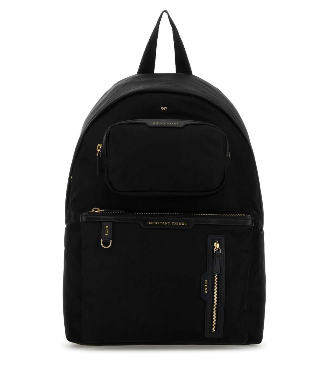 ANYA HINDMARCH Черный тканевый рюкзак, фото 1