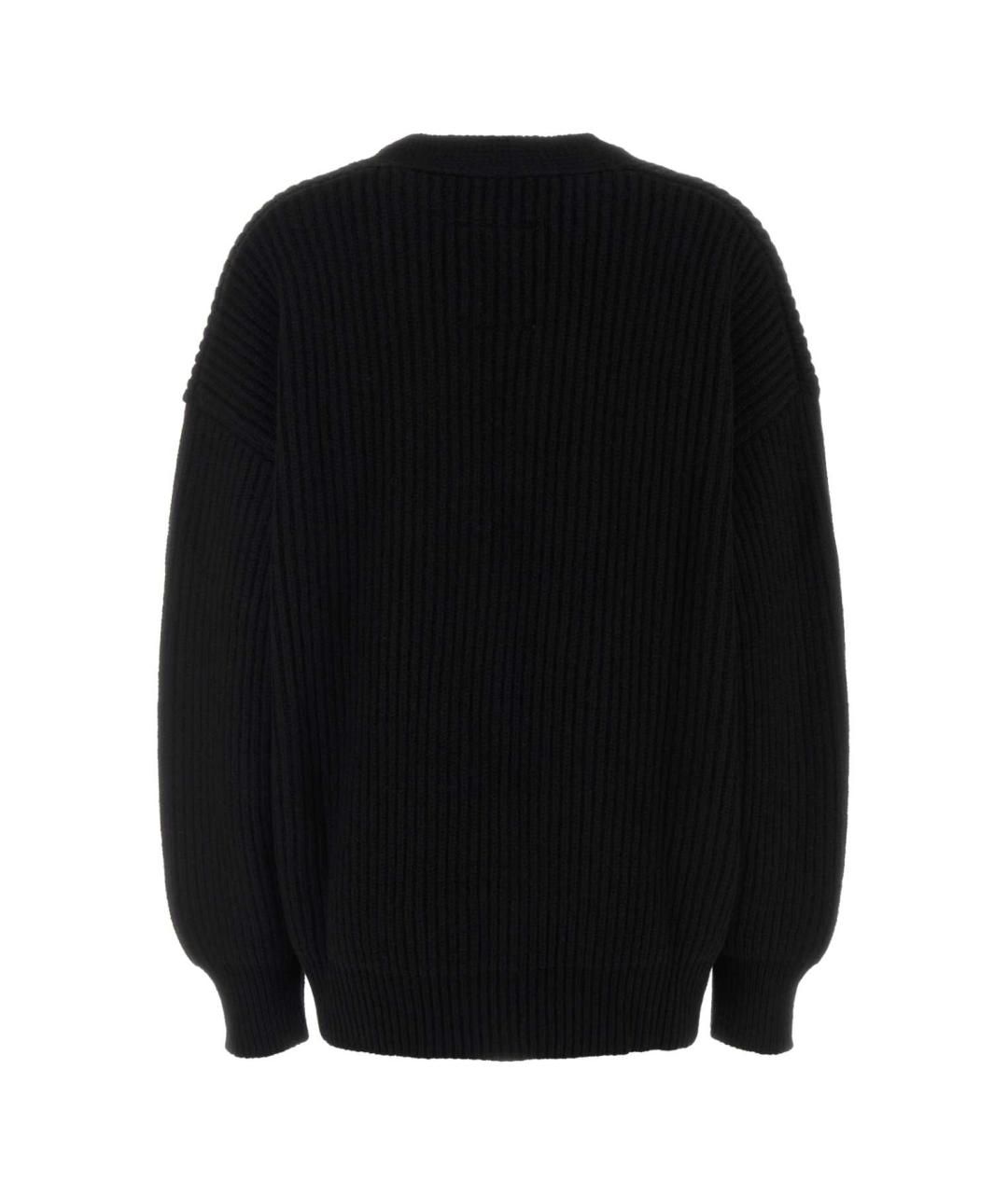 UMA WANG Черный кашемировый кардиган, фото 2