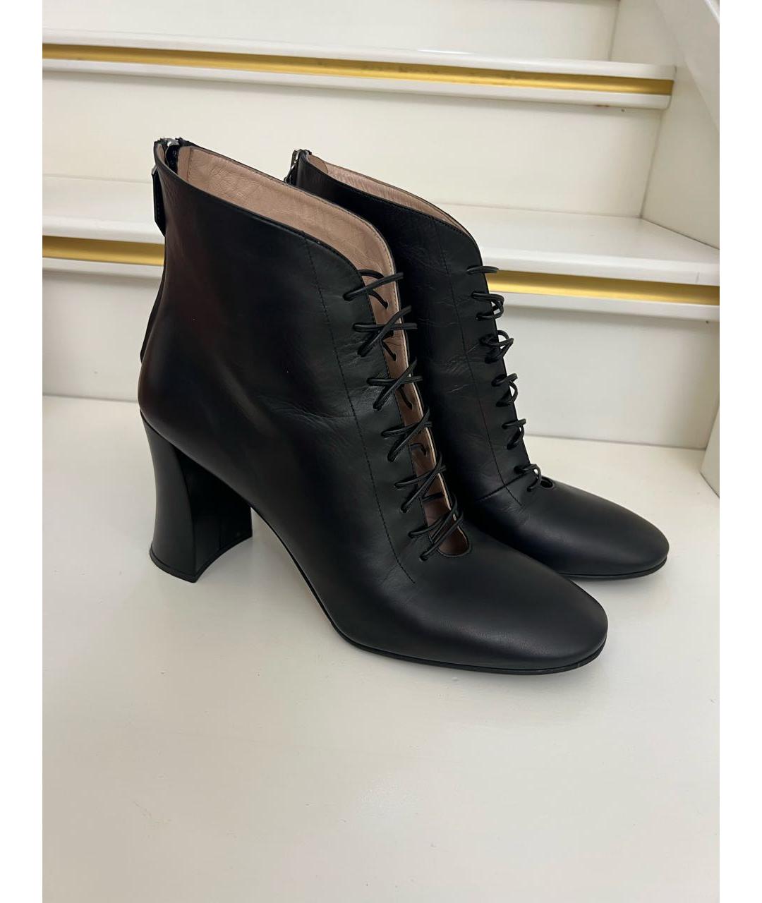 MIU MIU Черные кожаные ботильоны, фото 6