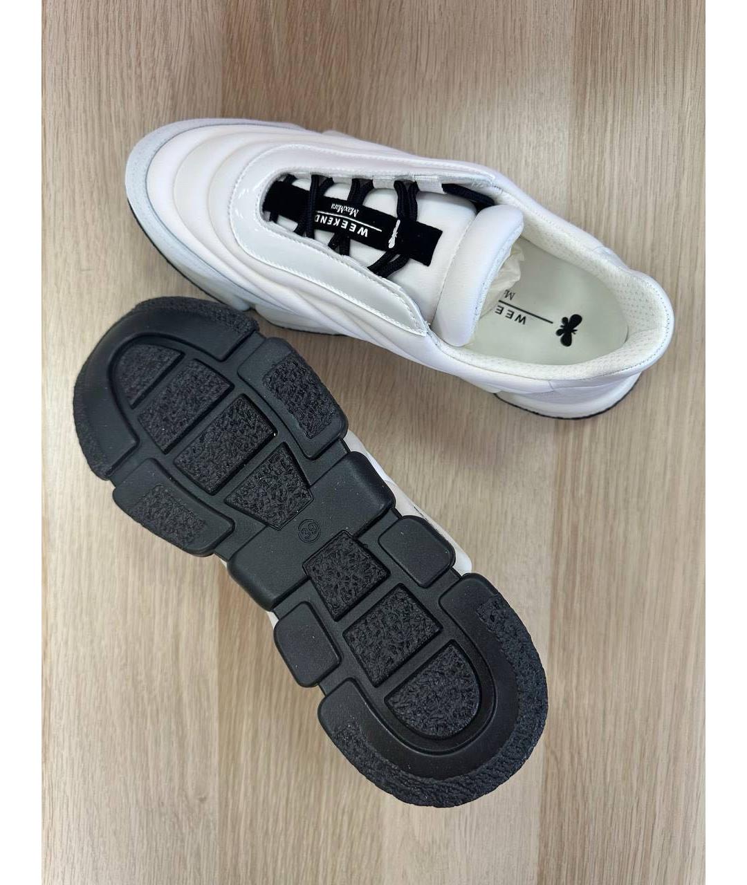 WEEKEND MAX MARA Белые текстильные кроссовки, фото 5