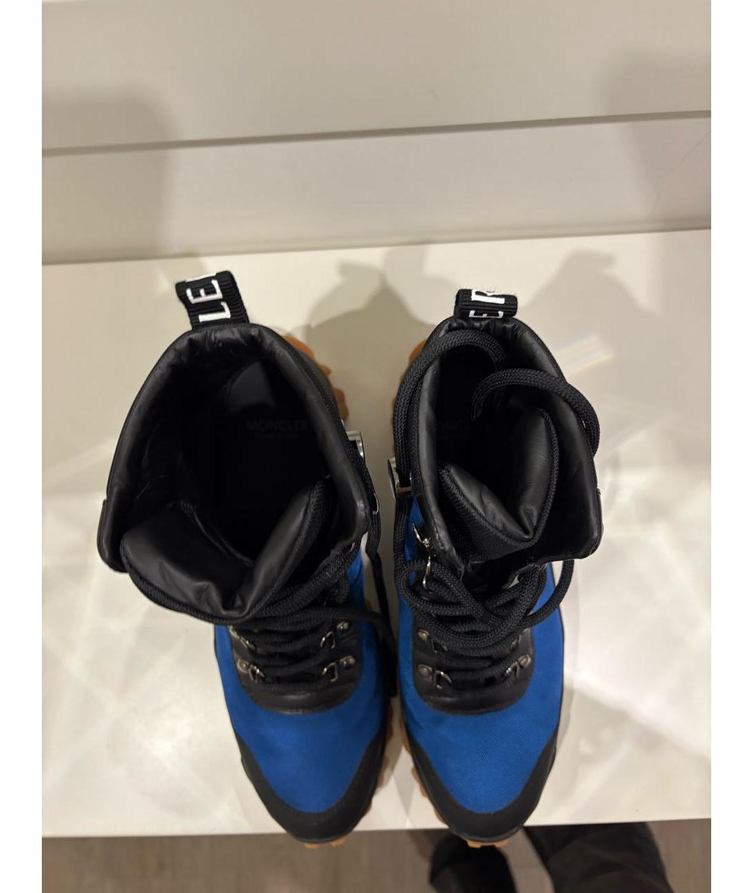MONCLER Синие ботинки, фото 3