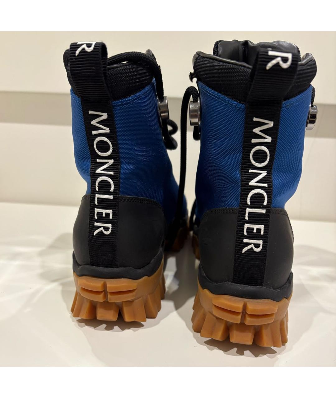 MONCLER Синие ботинки, фото 4