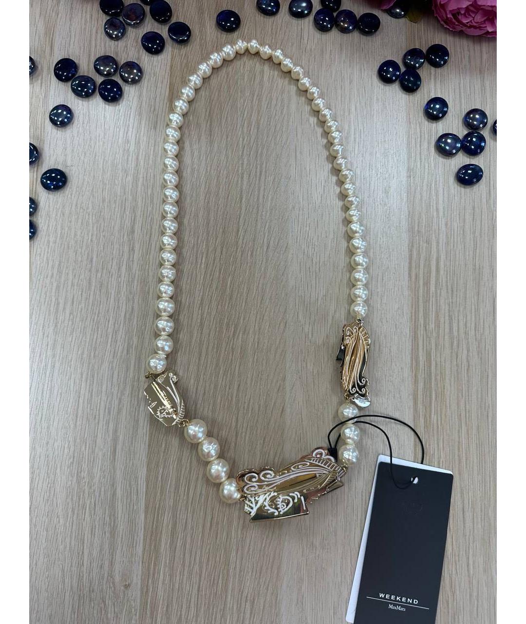 'S MAX MARA Белое колье, фото 9