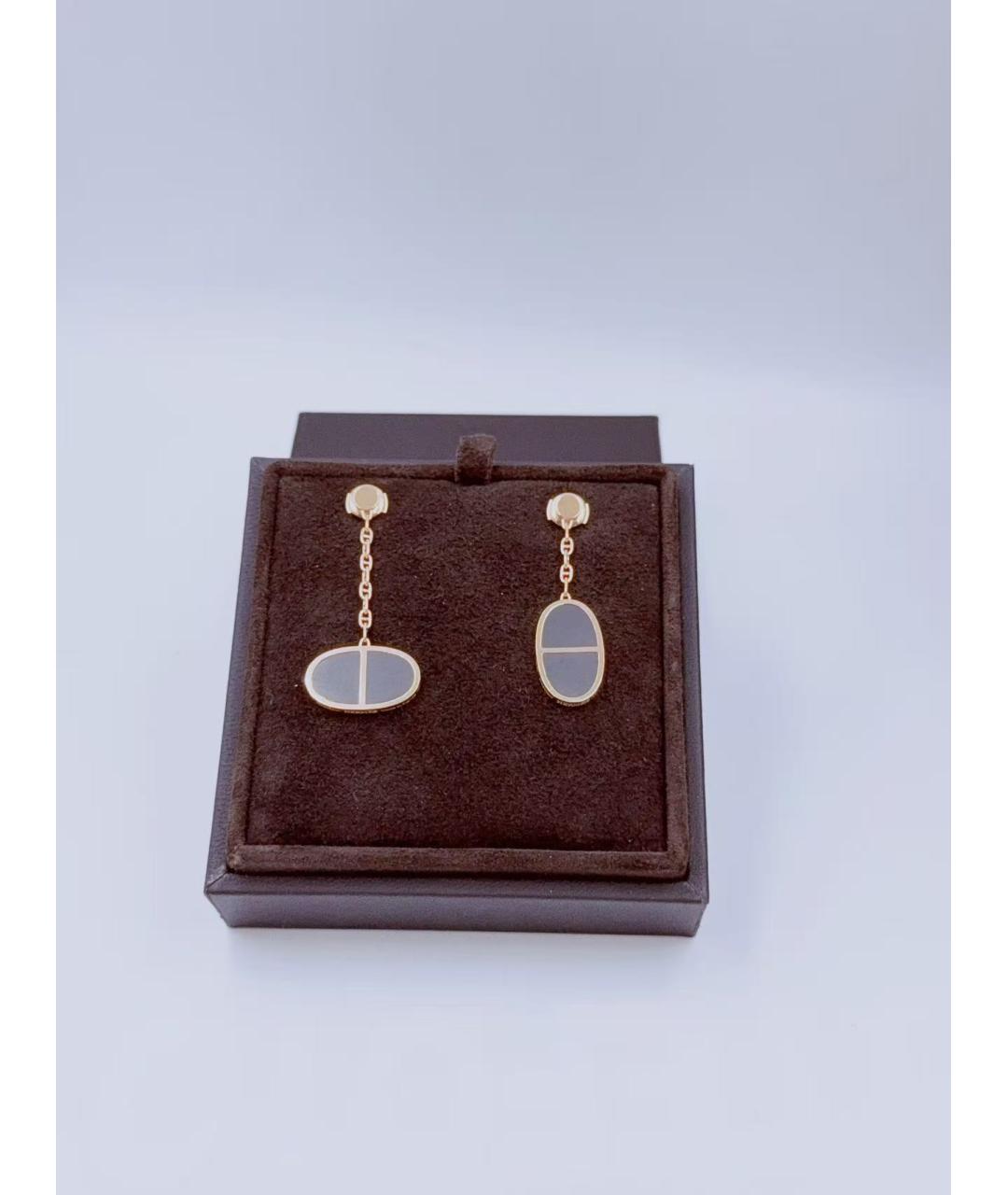HERMES Золотые серьги из розового золота, фото 4