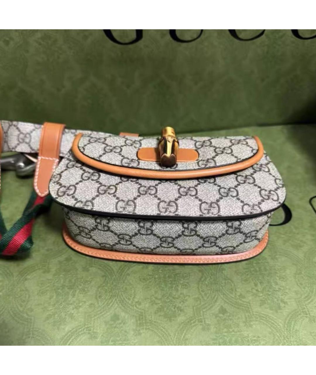 GUCCI Кожаная сумка через плечо, фото 5