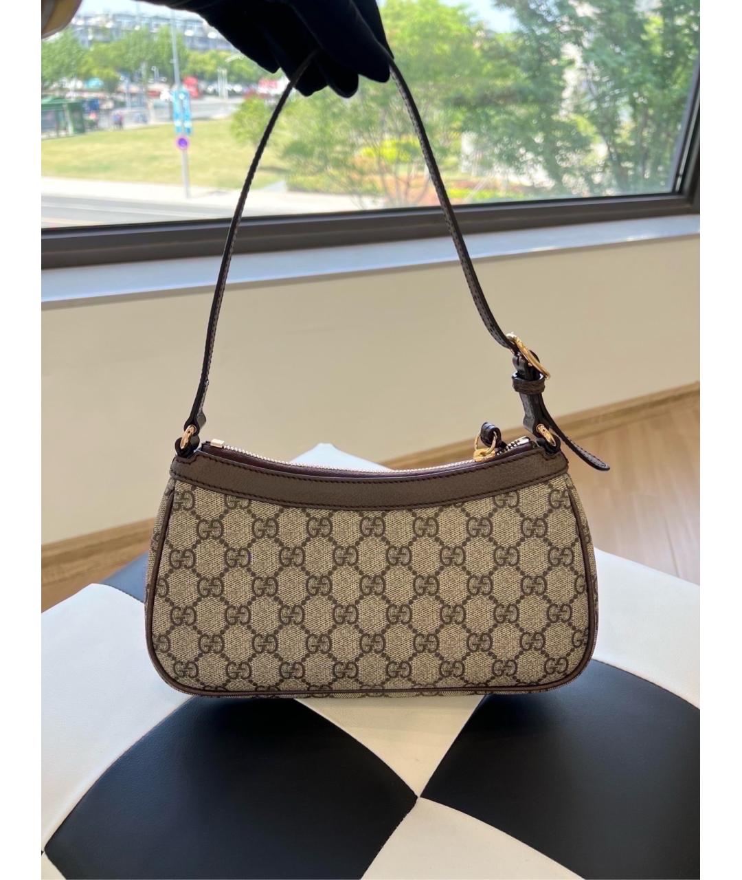 GUCCI Бежевая деним сумка через плечо, фото 2