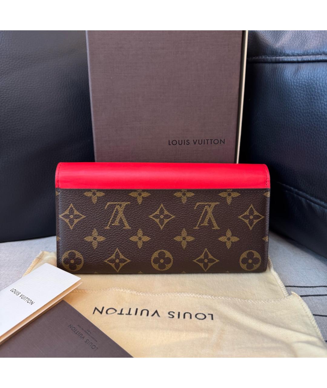 LOUIS VUITTON Красный кошелек, фото 2