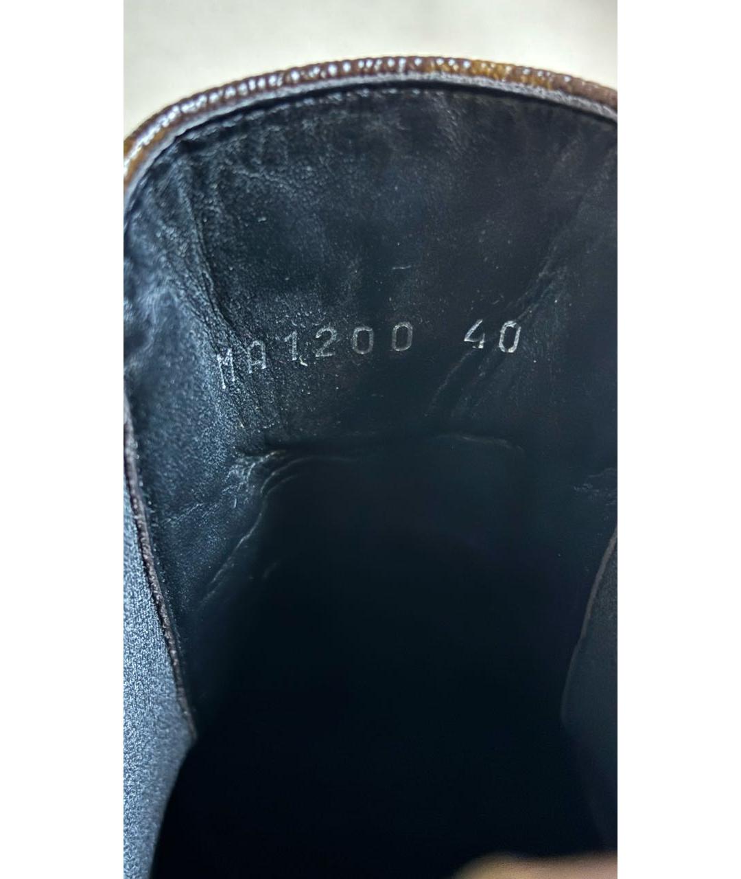 LOUIS VUITTON Черные кожаные полусапоги, фото 3