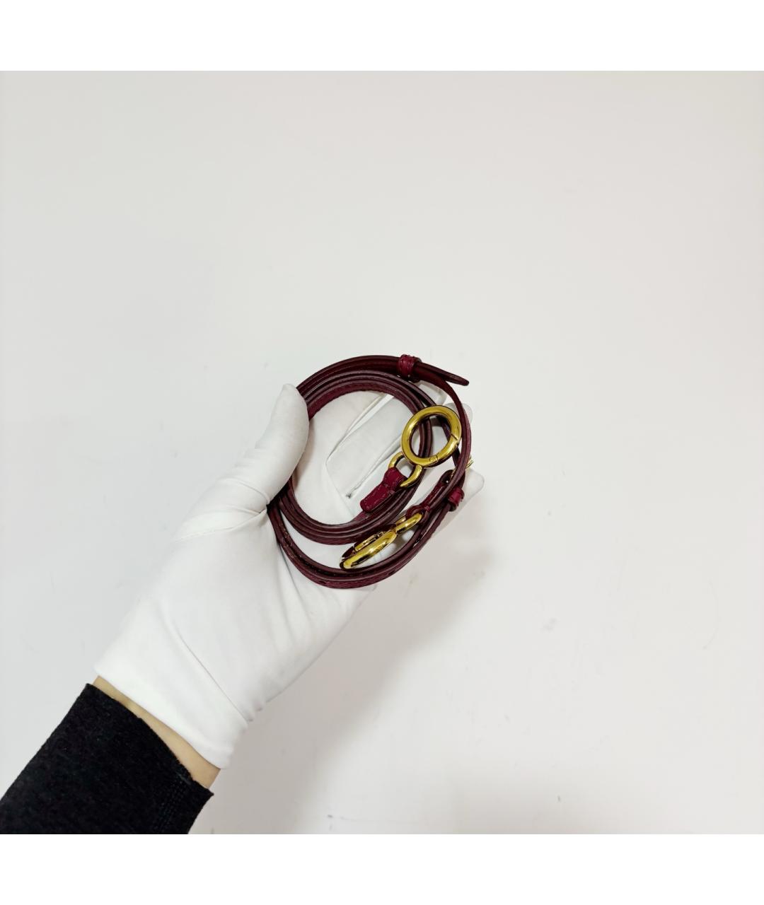 FENDI Красная кожаная сумка с короткими ручками, фото 6