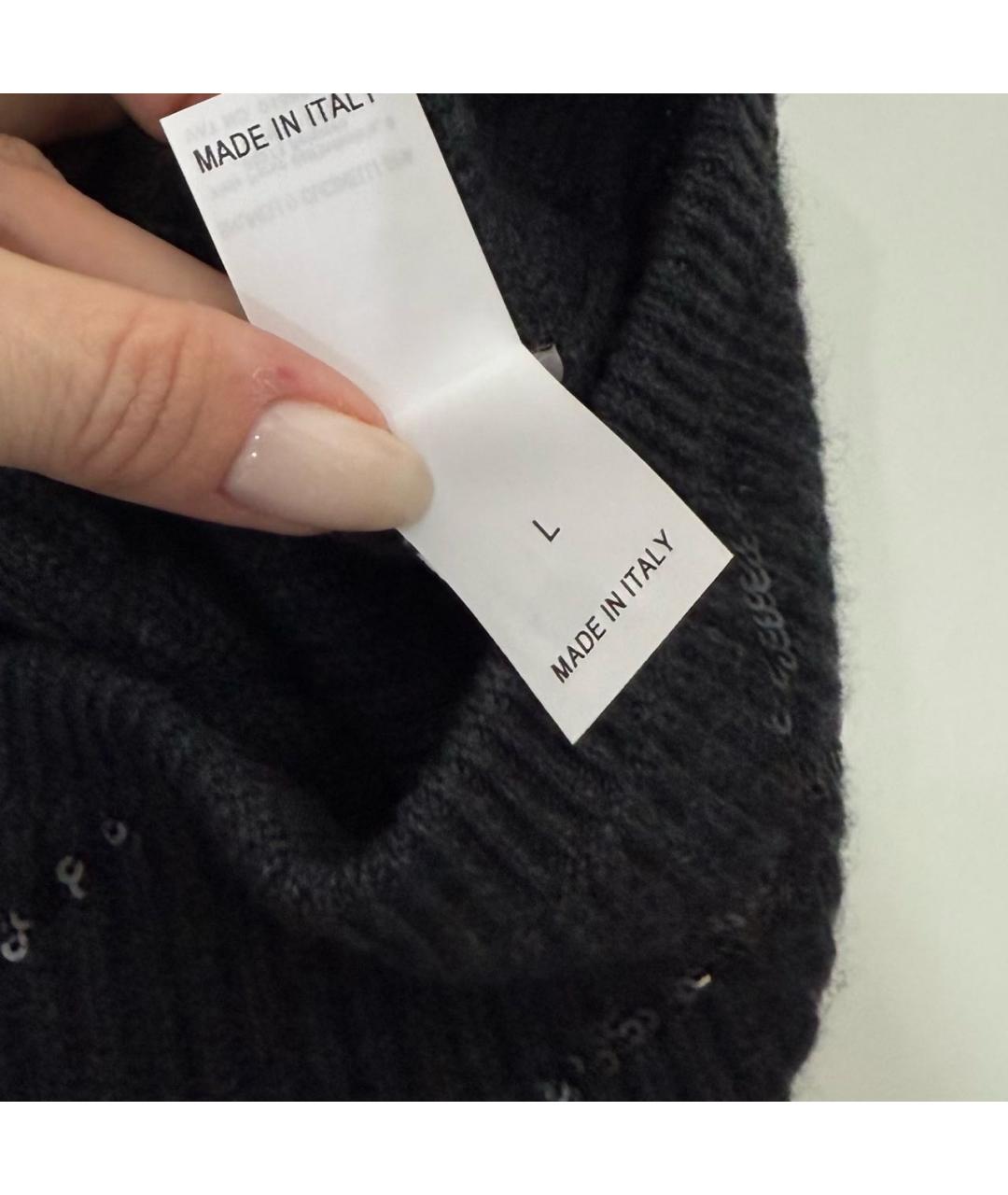 BRUNELLO CUCINELLI Серая кашемировая шапка, фото 5