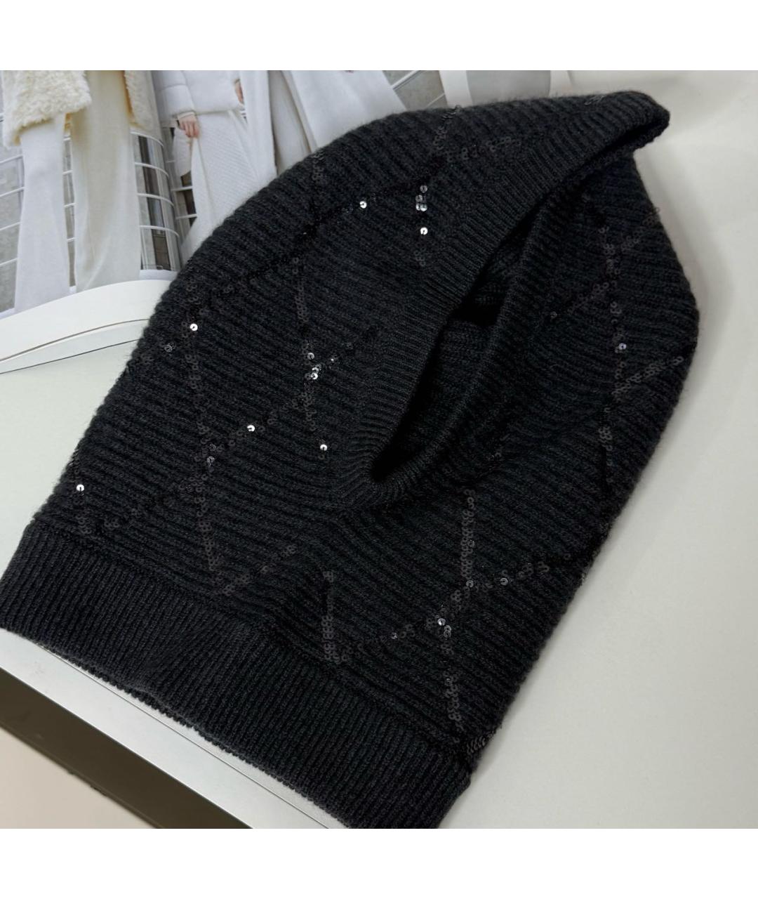 BRUNELLO CUCINELLI Серая кашемировая шапка, фото 3