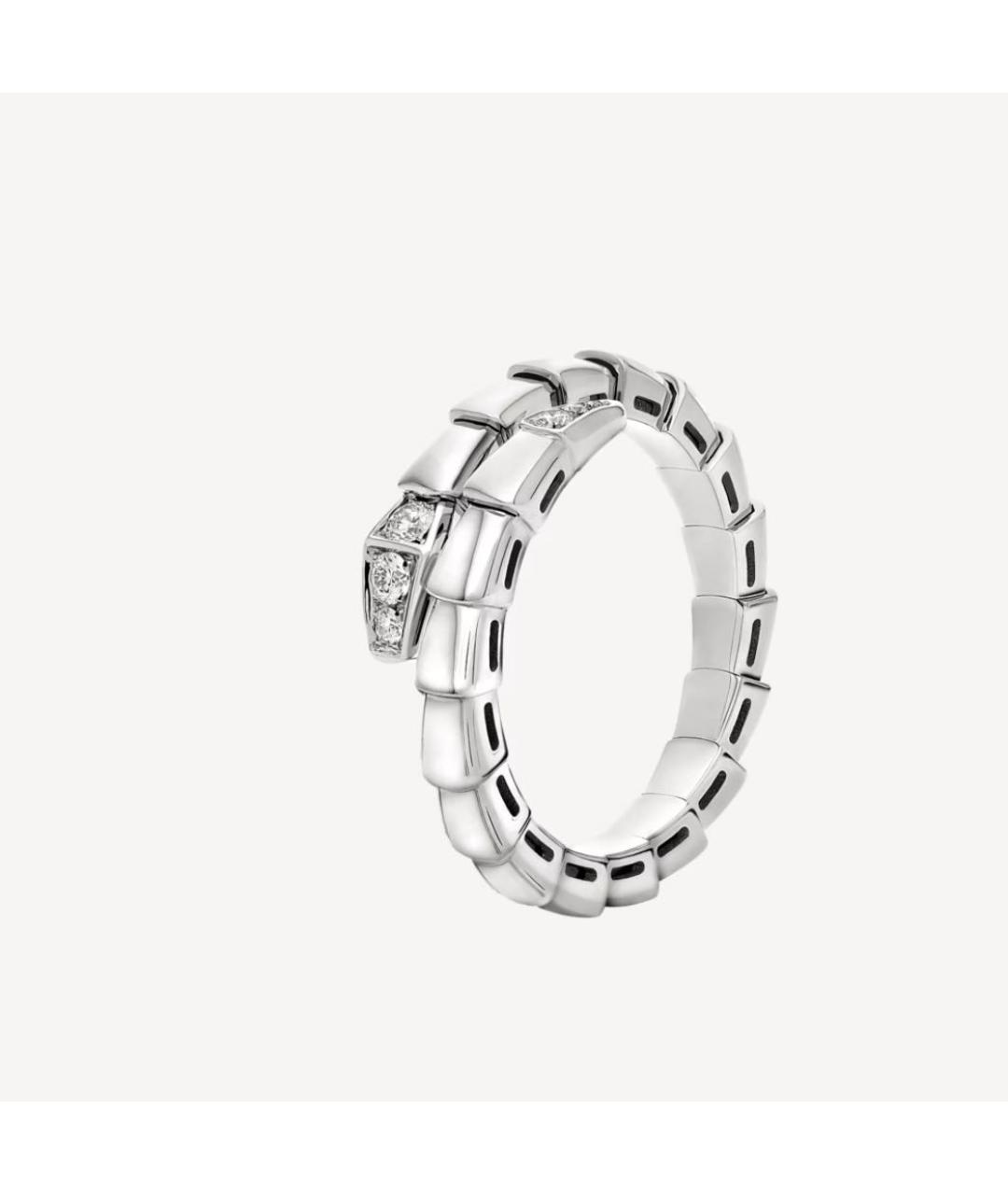 BVLGARI Белое кольцо из белого золота, фото 9