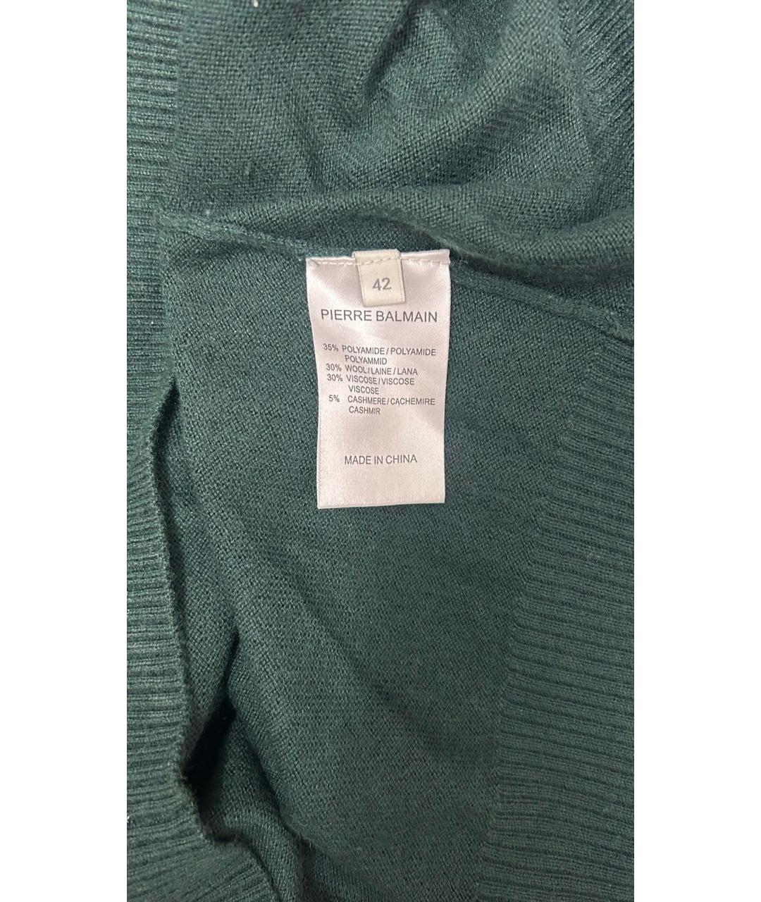 PIERRE BALMAIN Зеленые повседневное платье, фото 6