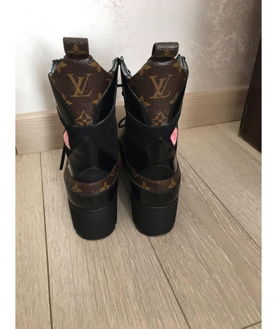 LOUIS VUITTON Коричневые ботинки, фото 4