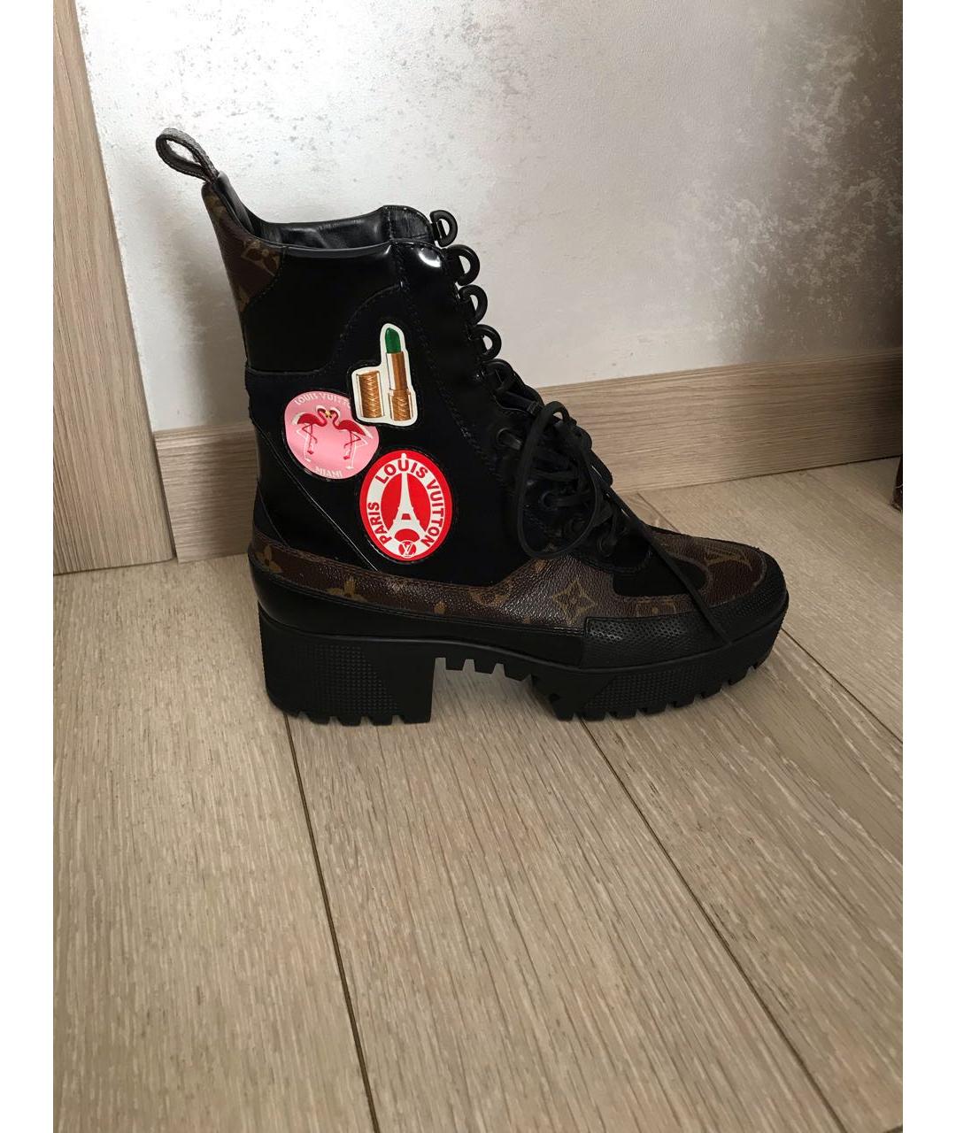 LOUIS VUITTON Коричневые ботинки, фото 9