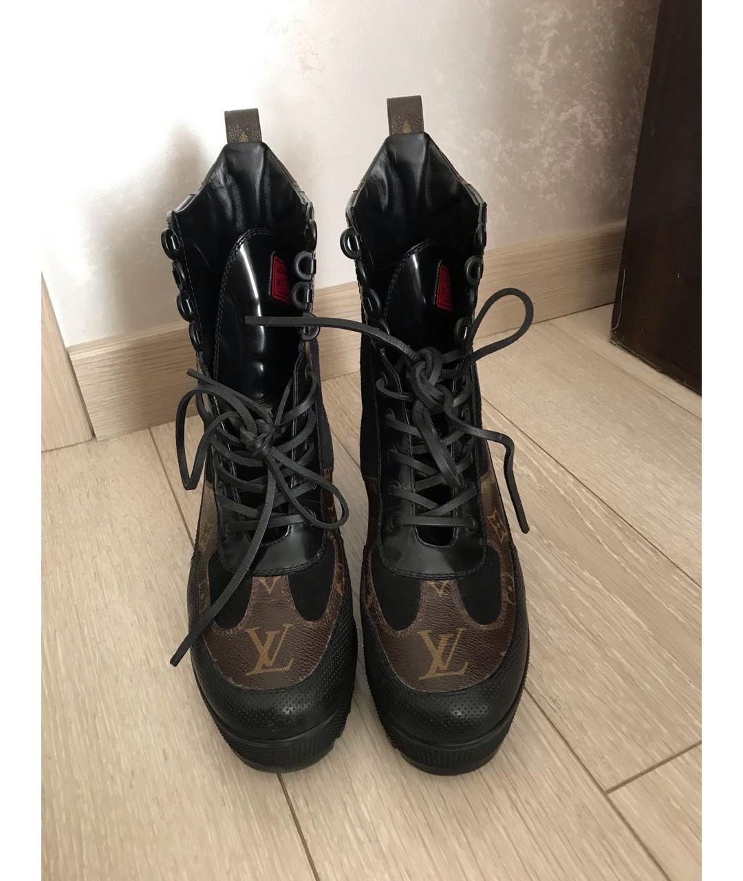 LOUIS VUITTON Коричневые ботинки, фото 2