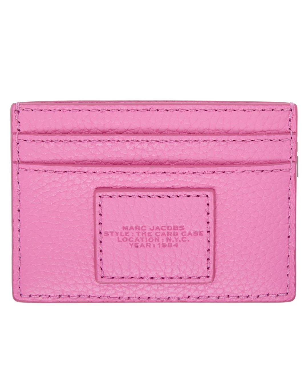 MARC JACOBS Розовый кожаный кардхолдер, фото 2
