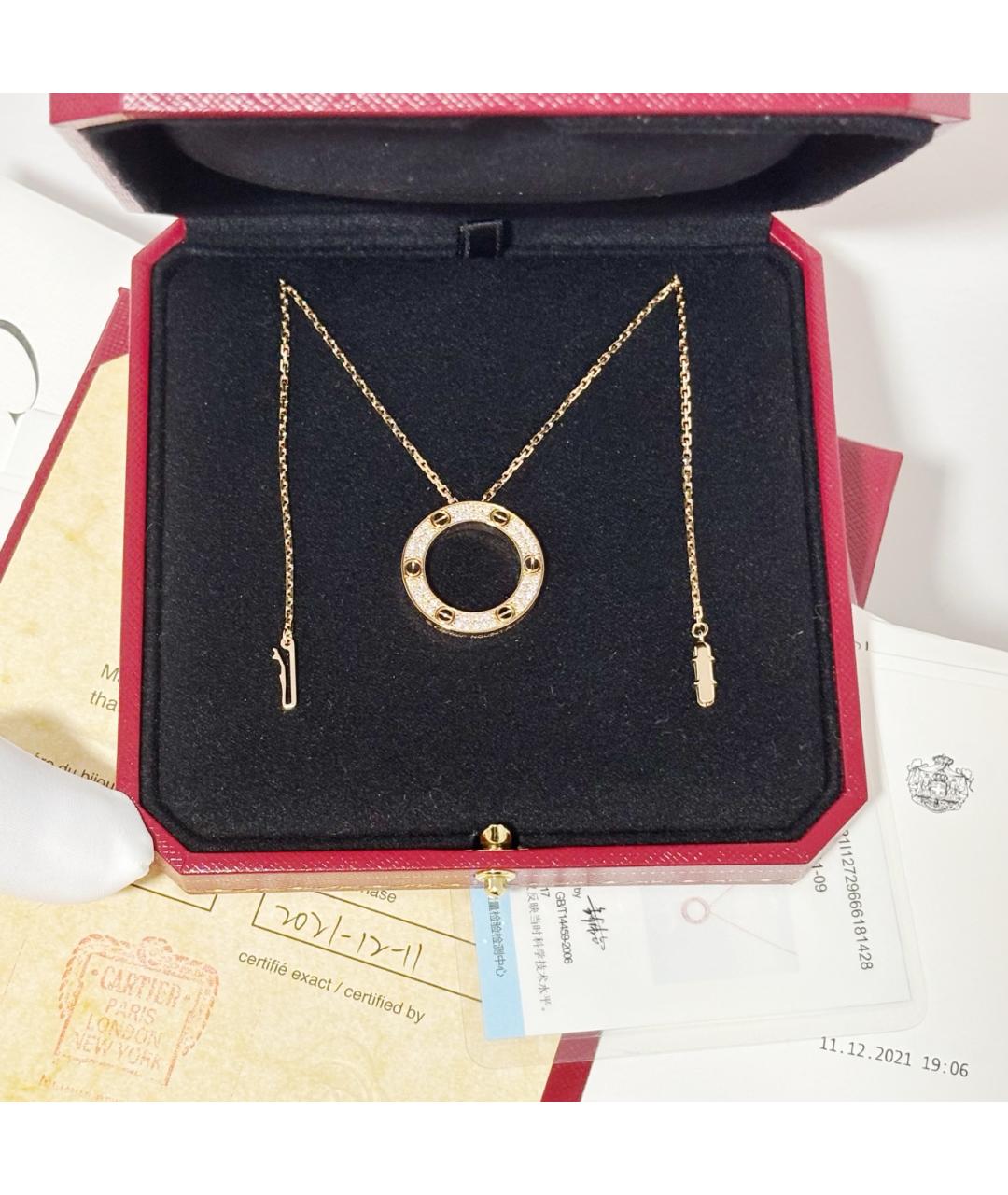CARTIER Золотое колье из розового золота, фото 2