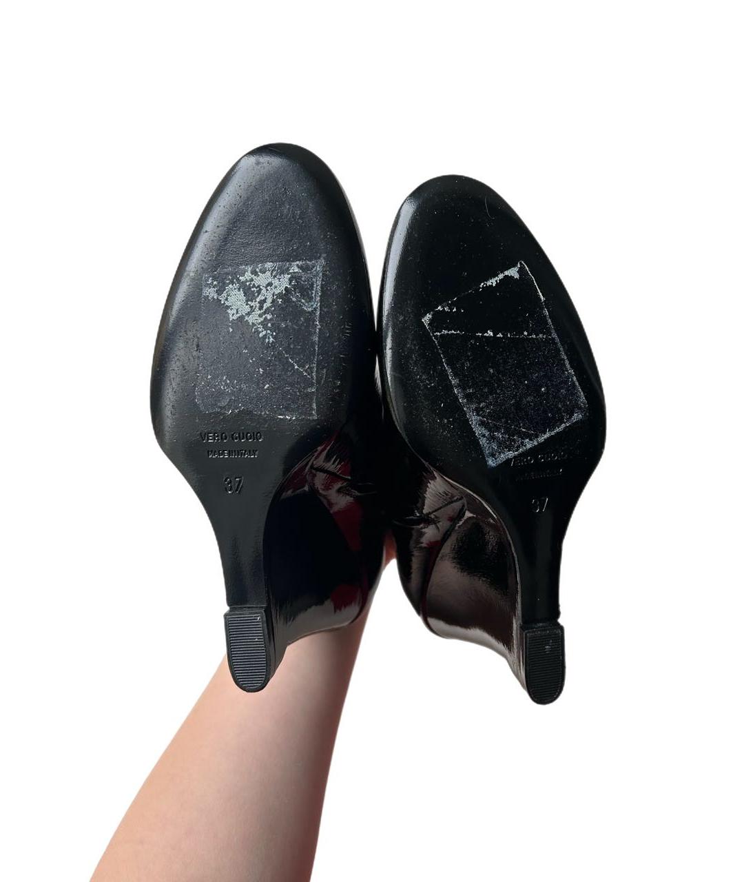 LANVIN Черные ботильоны из лакированной кожи, фото 5