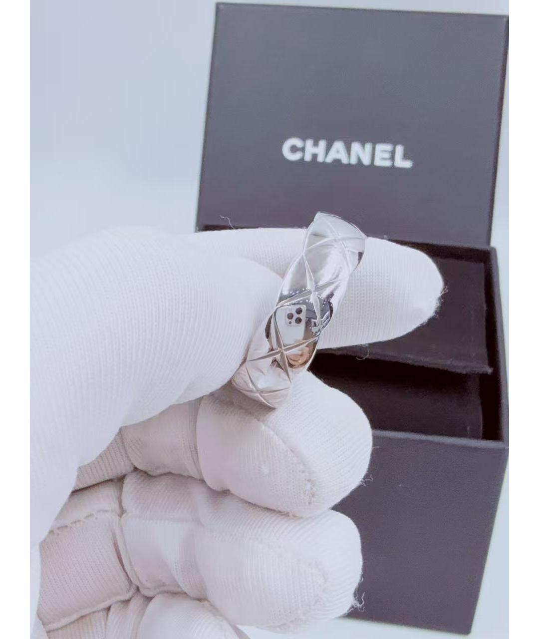 CHANEL Серебряное кольцо из белого золота, фото 4