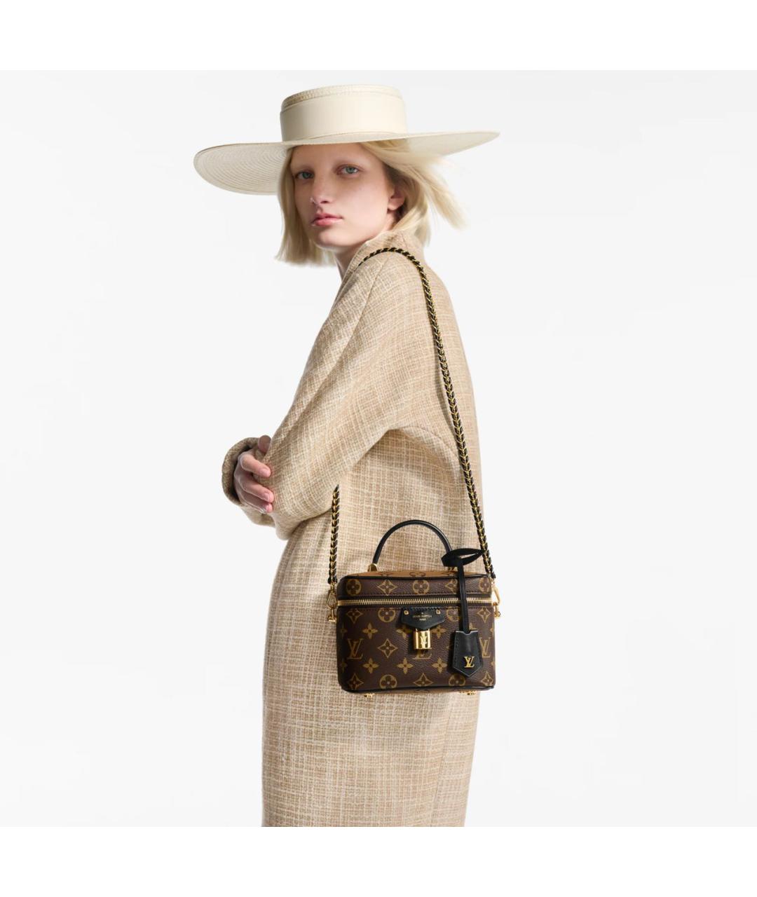 LOUIS VUITTON Коричневая сумка тоут, фото 3