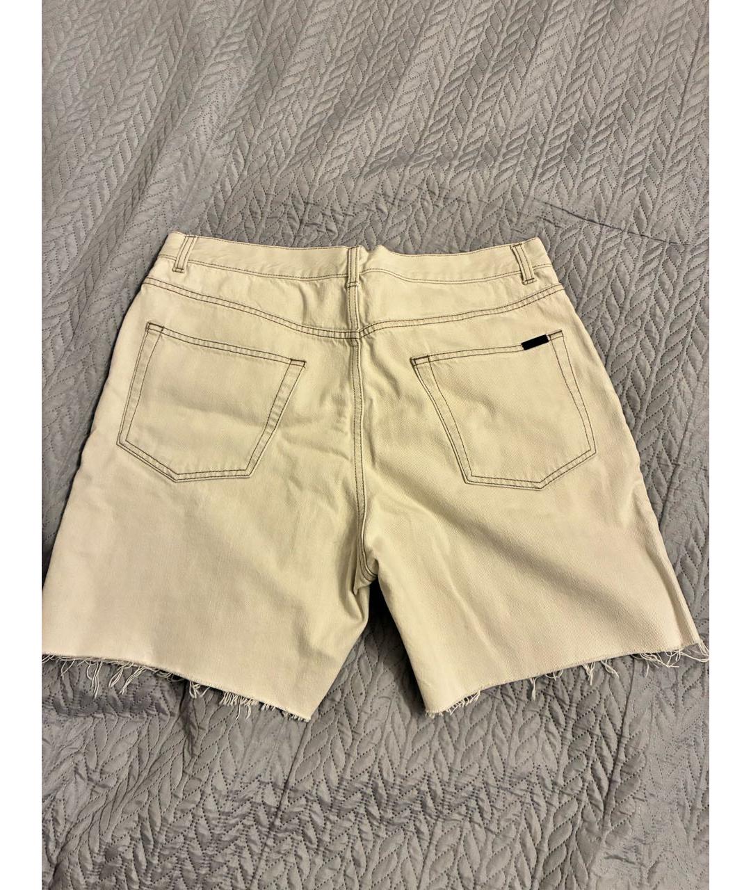 SAINT LAURENT Белые деним шорты, фото 3