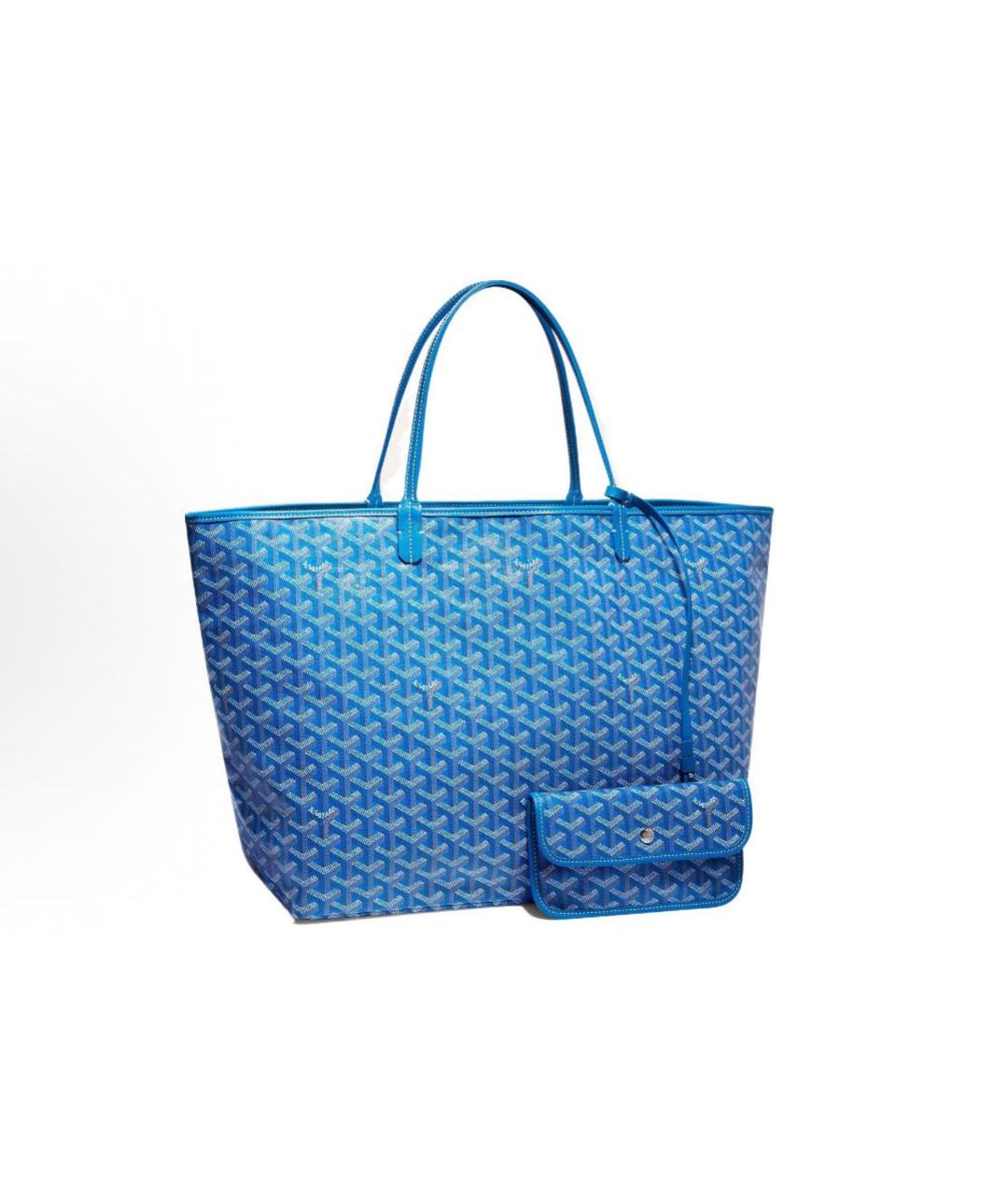 GOYARD Синяя кожаная сумка тоут, фото 1