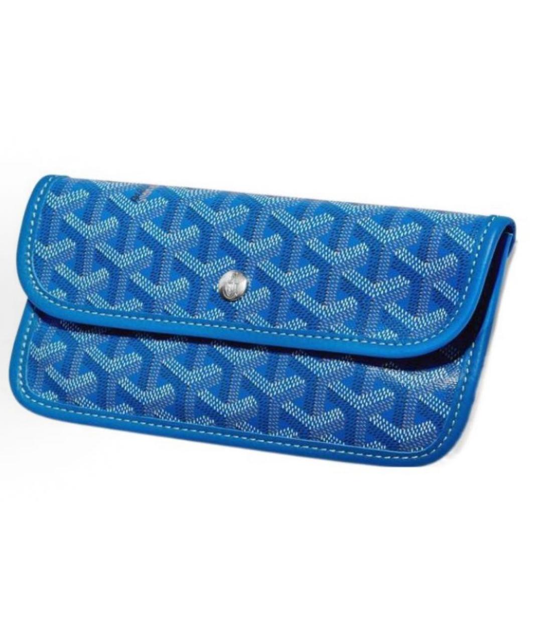 GOYARD Синяя кожаная сумка тоут, фото 4