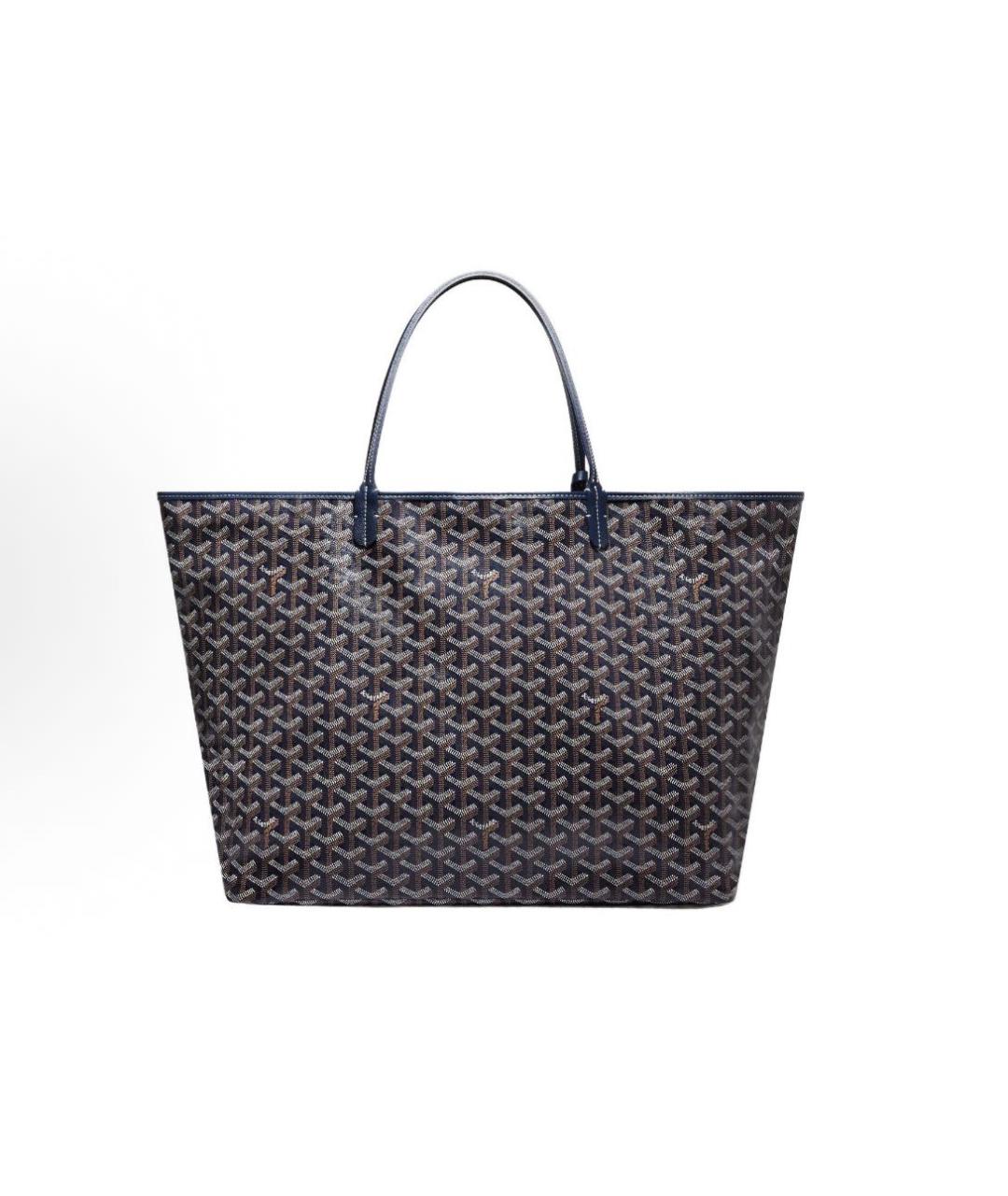 GOYARD Антрацитовая кожаная сумка тоут, фото 2
