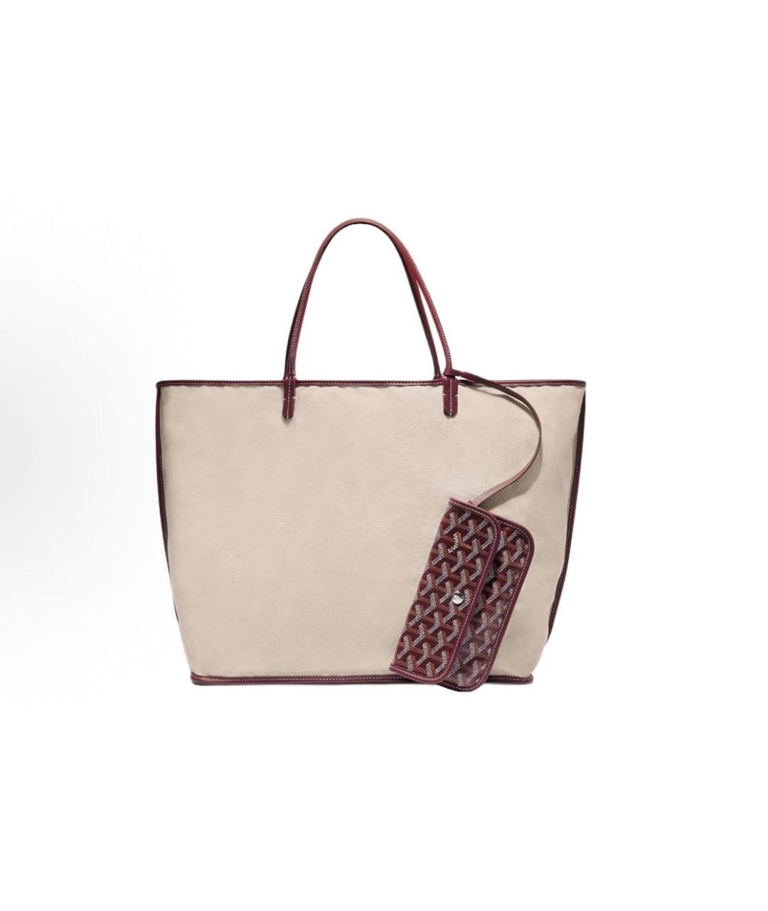 GOYARD Бордовая сумка тоут, фото 3