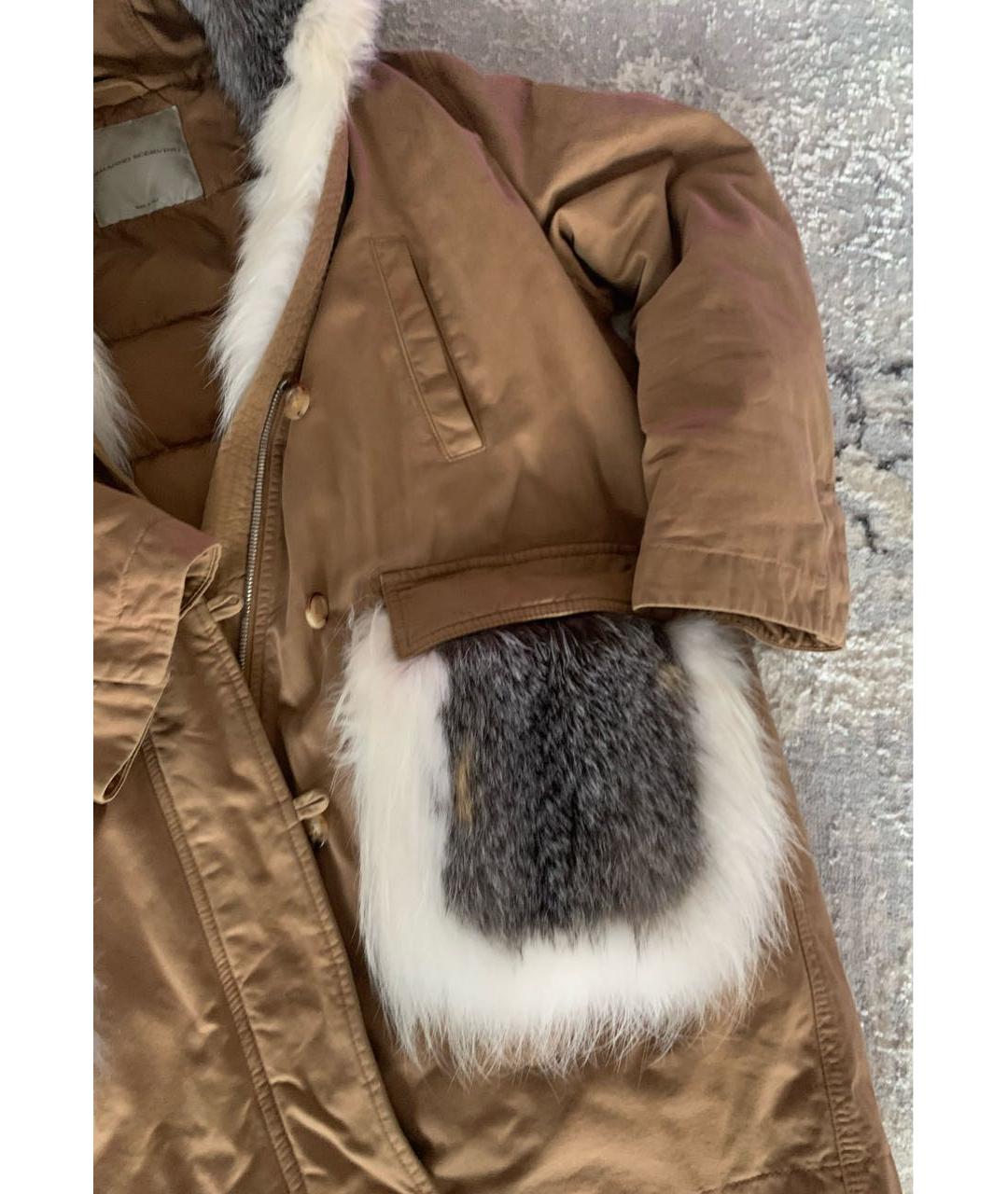 ERMANNO SCERVINO Бежевая хлопковая парка, фото 8