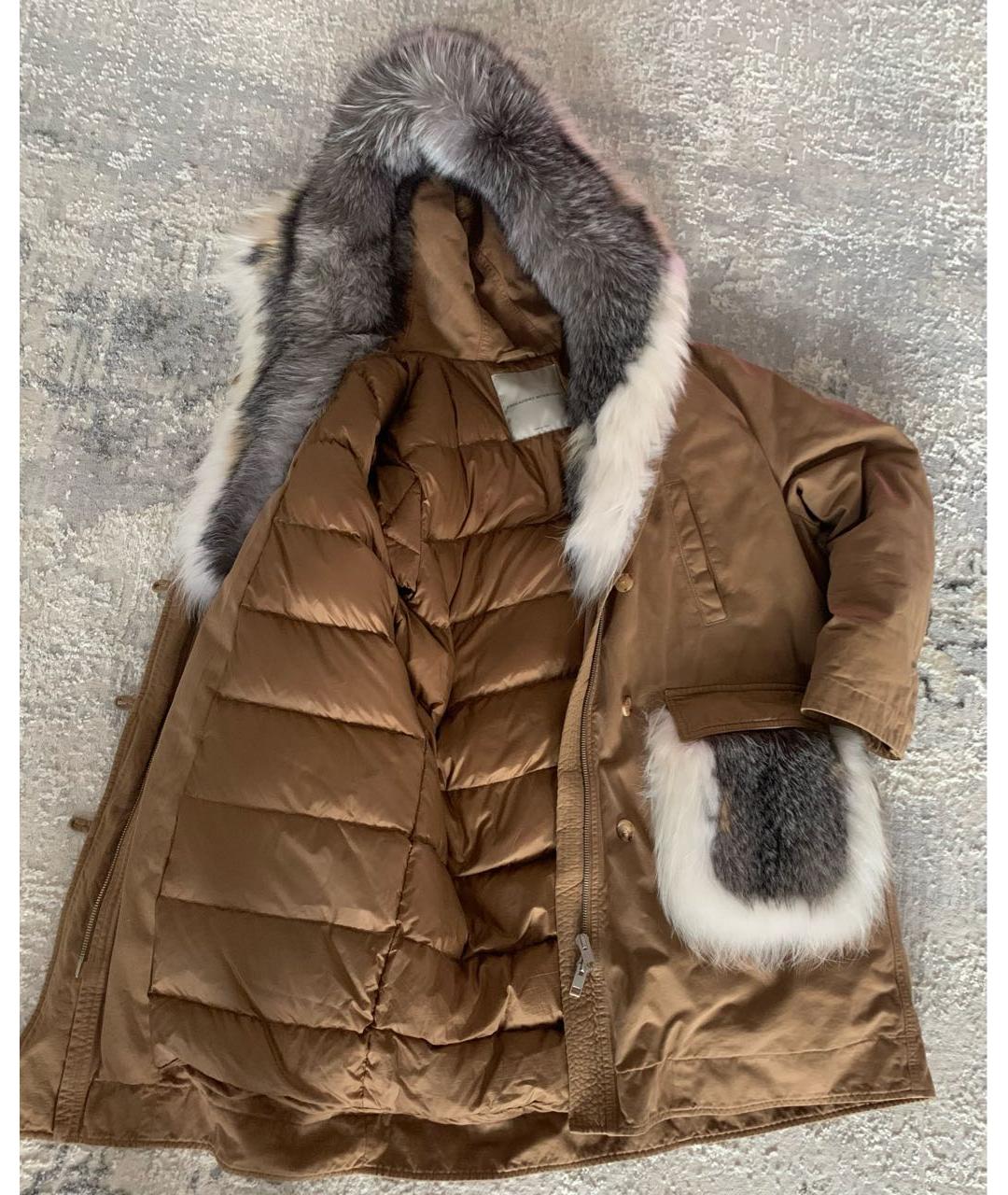 ERMANNO SCERVINO Бежевая хлопковая парка, фото 9