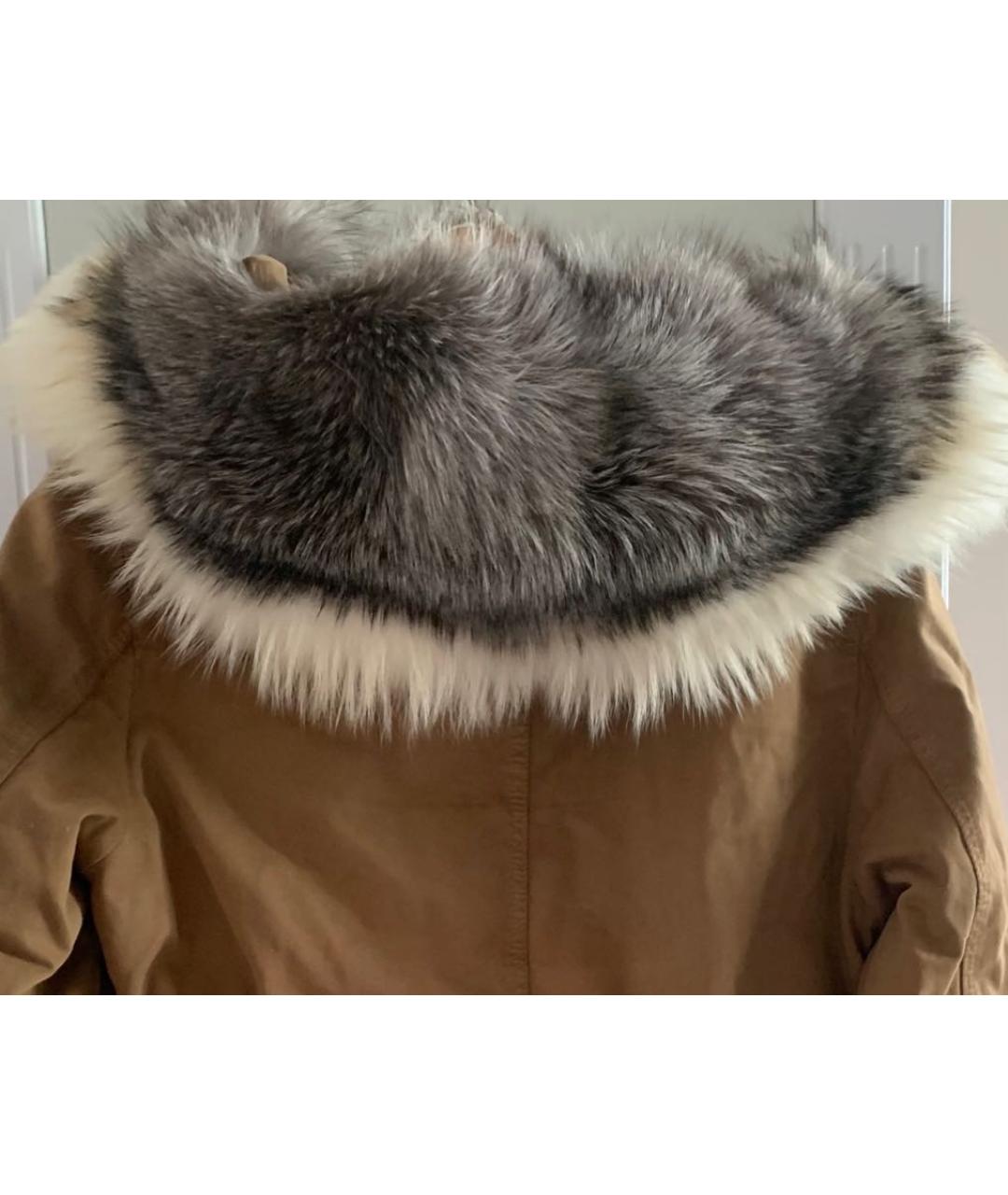 ERMANNO SCERVINO Бежевая хлопковая парка, фото 3