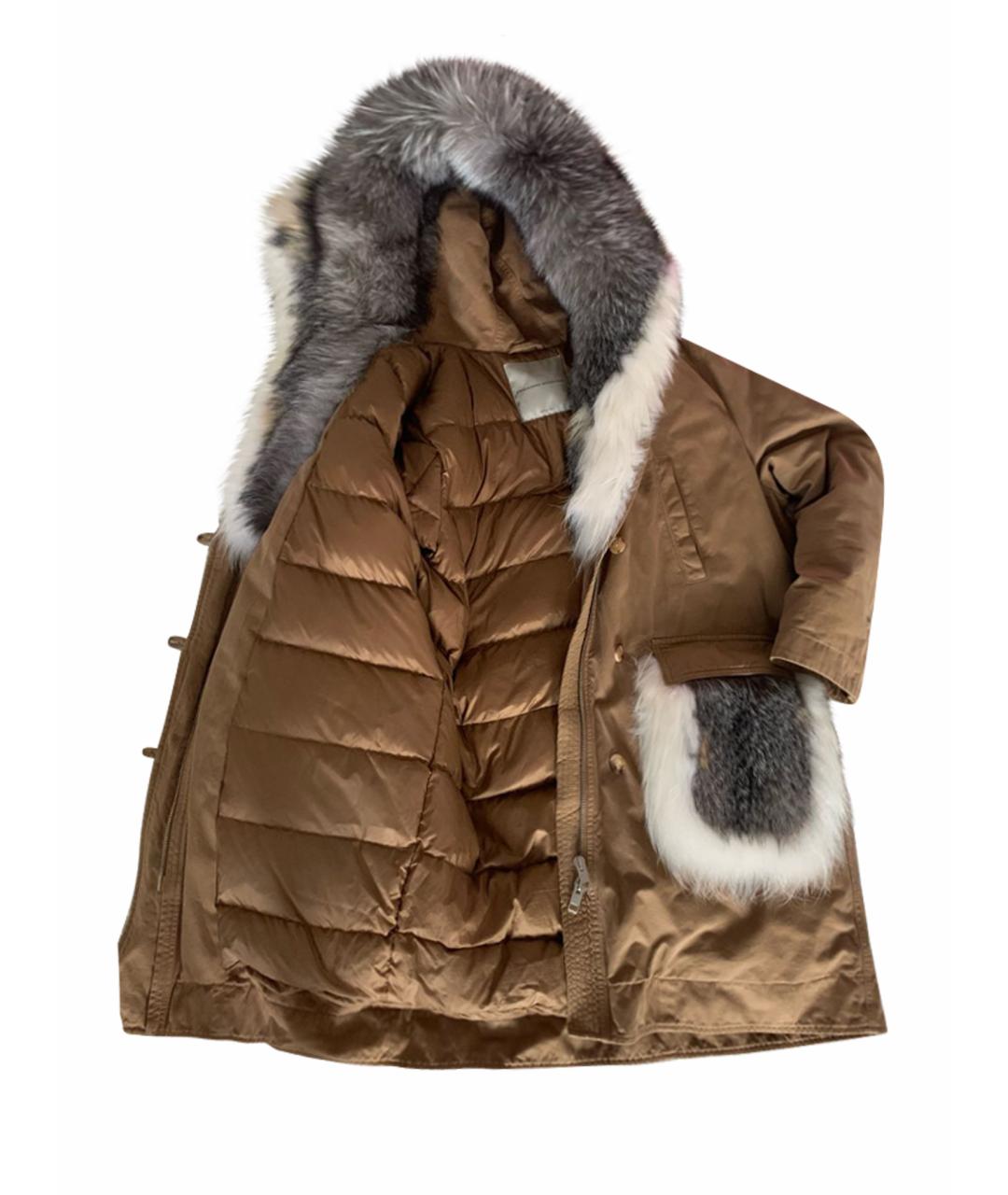 ERMANNO SCERVINO Бежевая хлопковая парка, фото 1