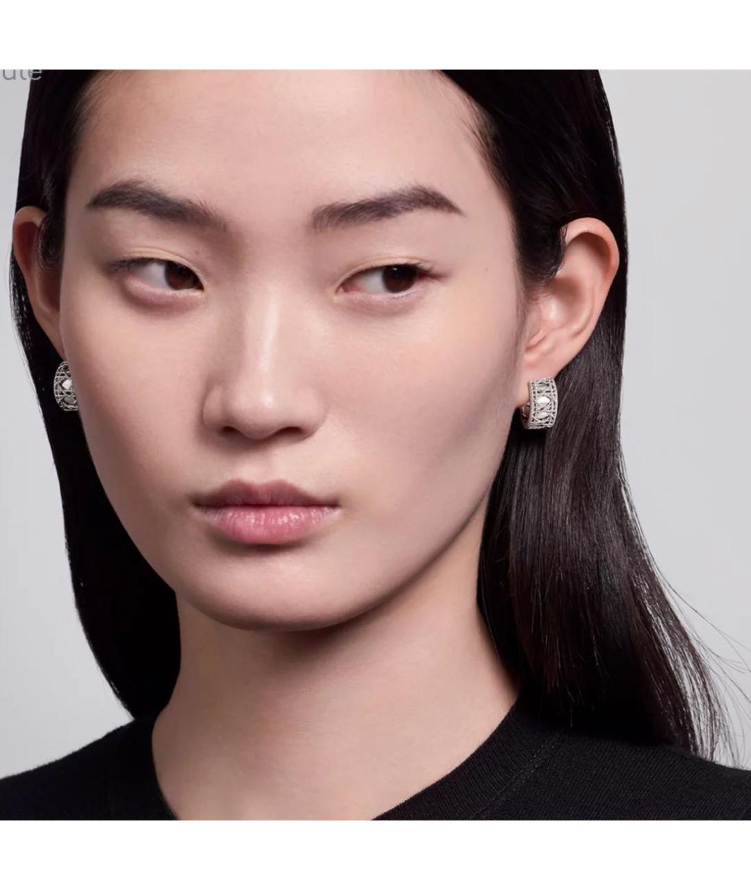 CHRISTIAN DIOR Белые серьги из белого золота, фото 2