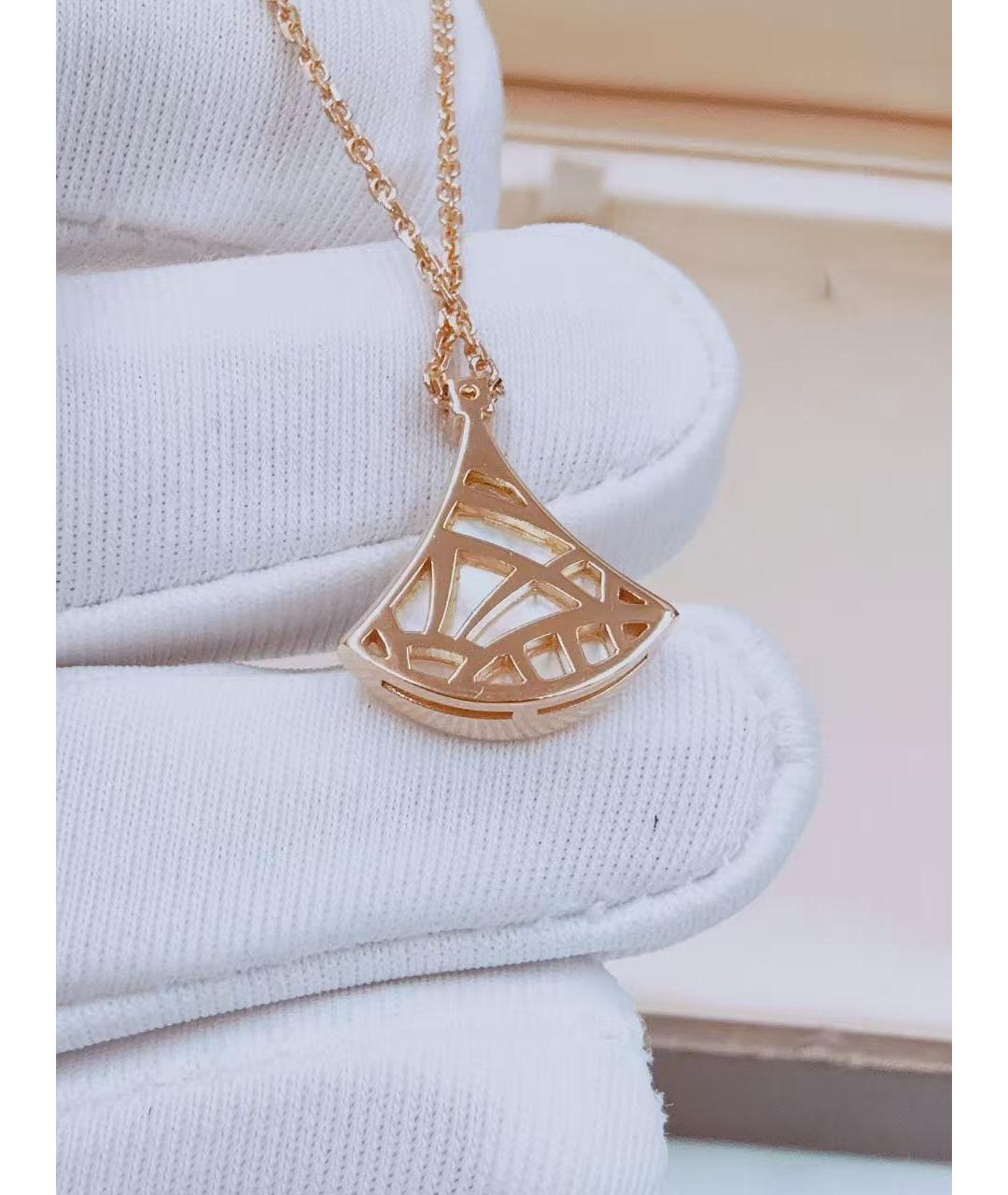 BVLGARI Золотое колье из розового золота, фото 5