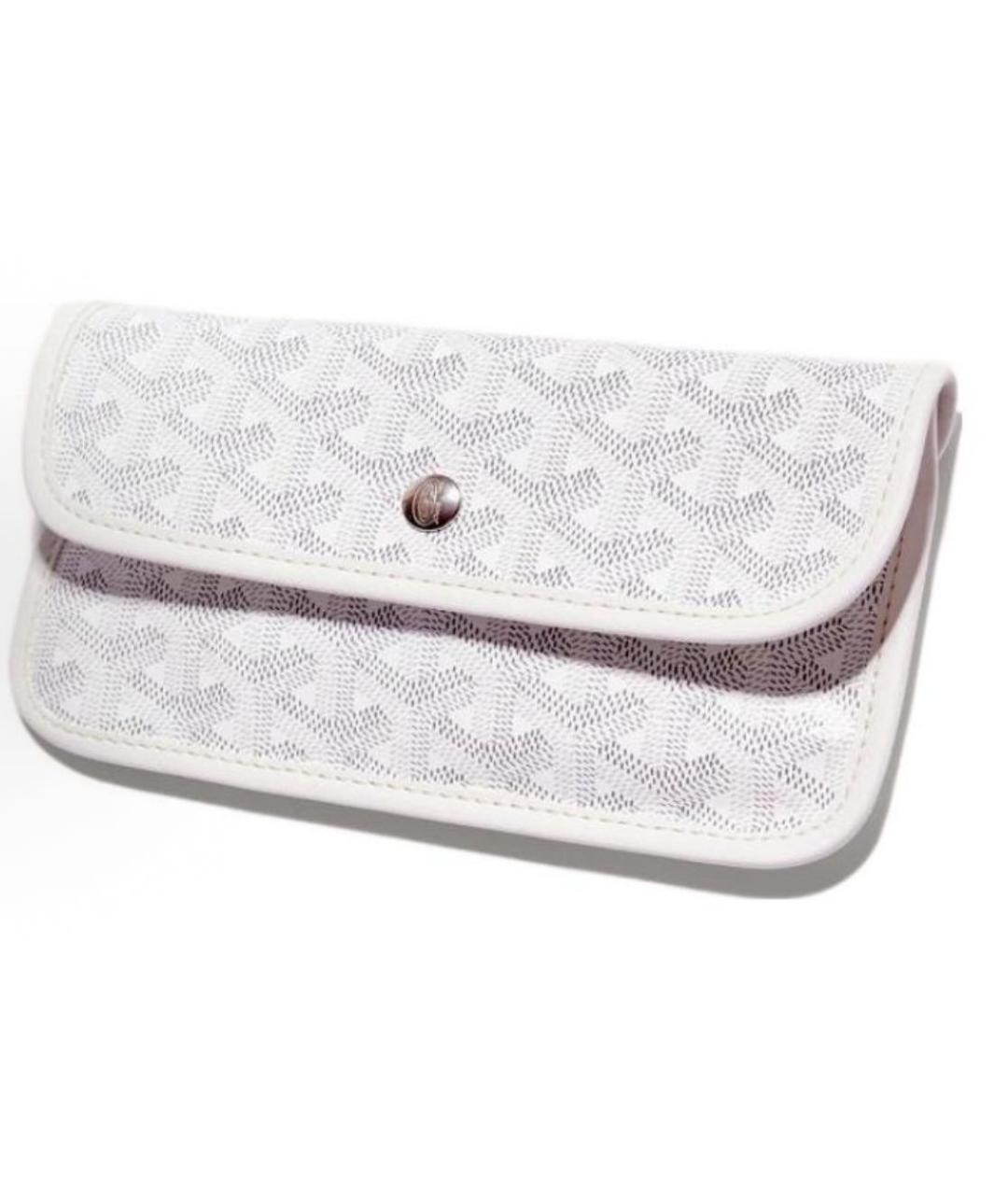 GOYARD Белая кожаная сумка тоут, фото 4
