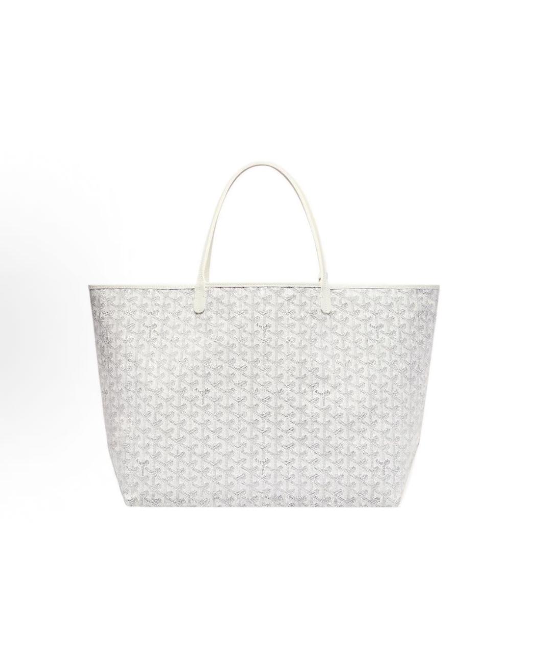GOYARD Белая кожаная сумка тоут, фото 2