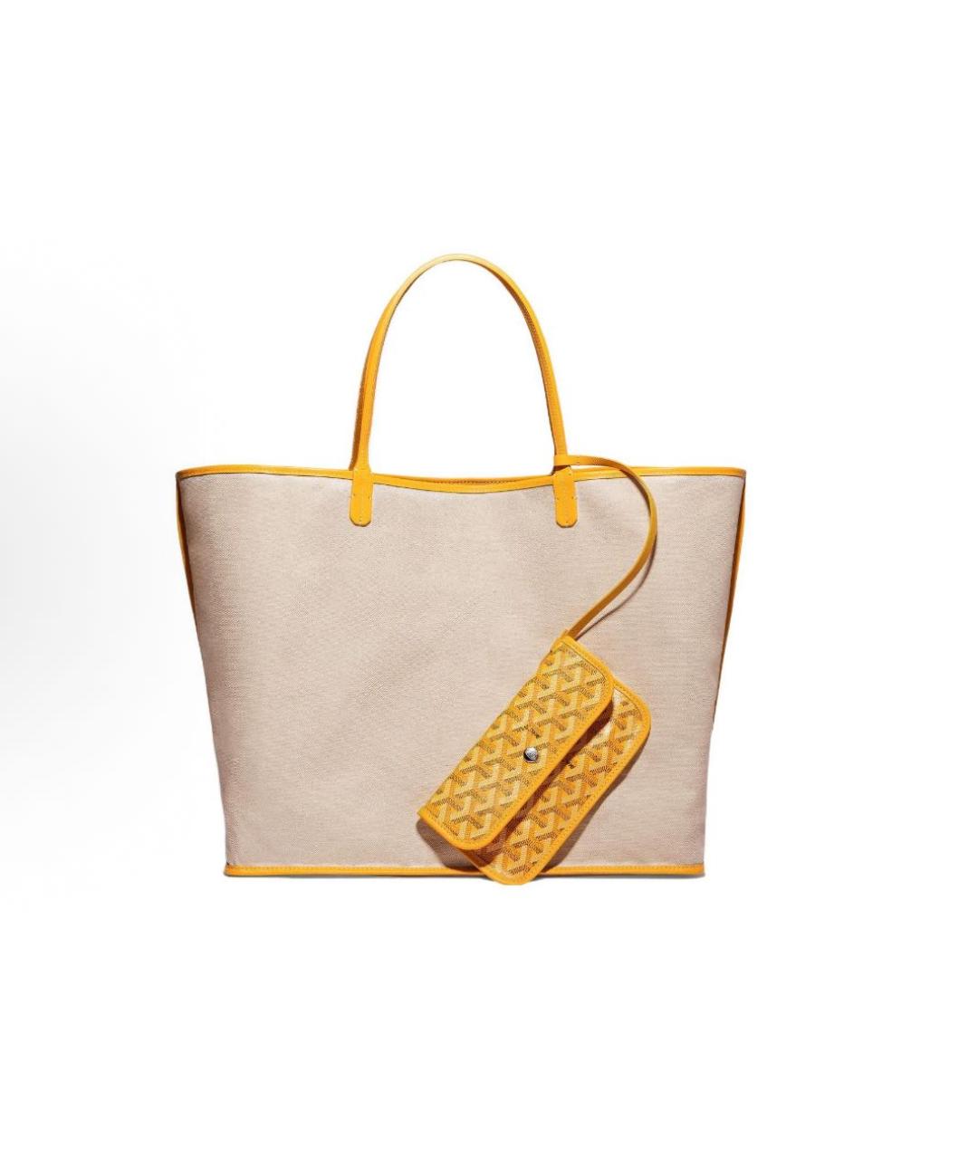 GOYARD Желтая сумка тоут, фото 3