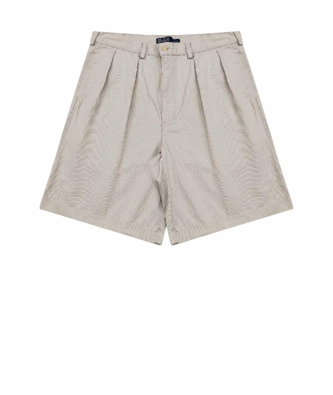 POLO RALPH LAUREN Бежевые хлопковые шорты, фото 1