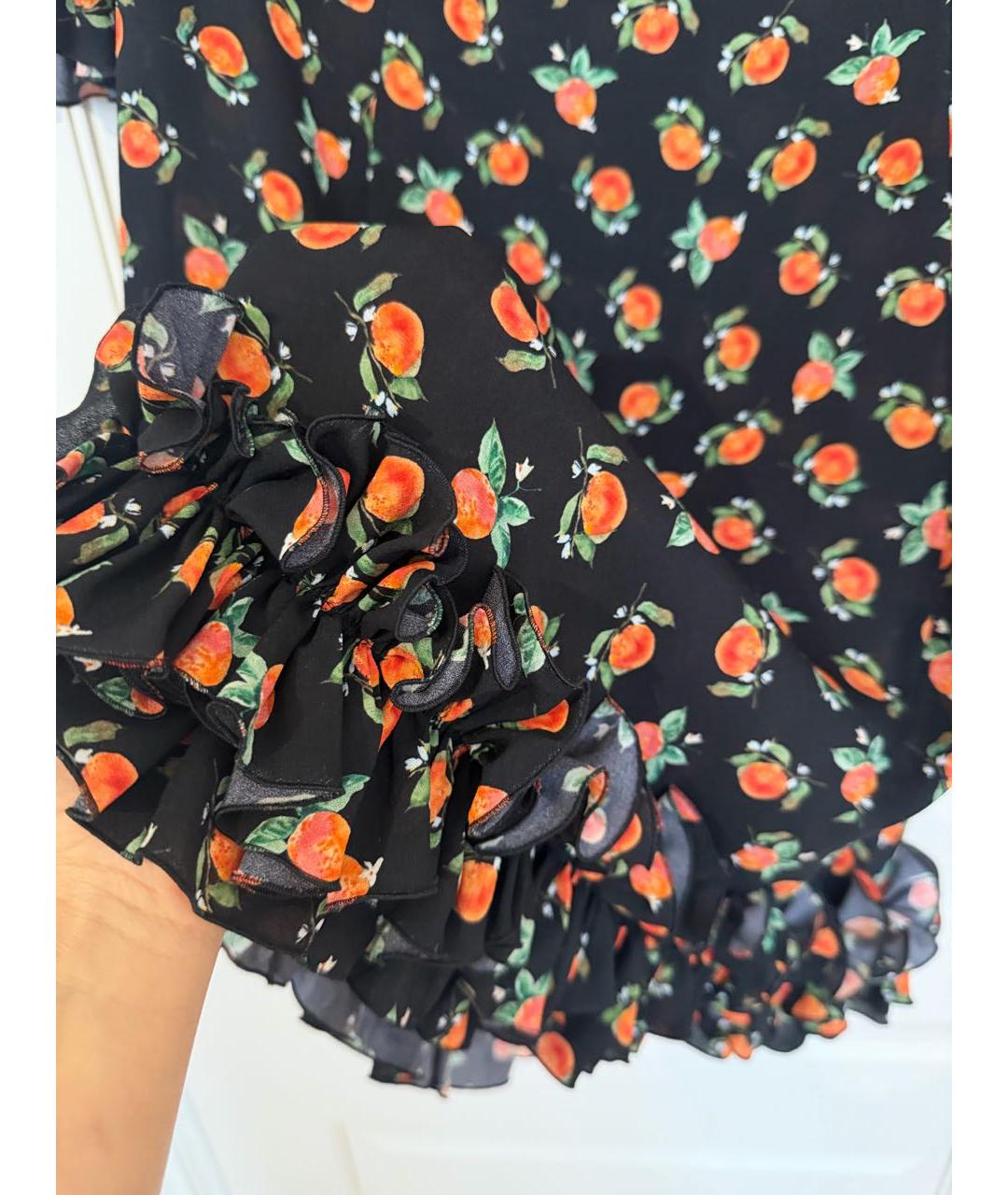 ULYANA SERGEENKO Мульти шелковое коктейльное платье, фото 3