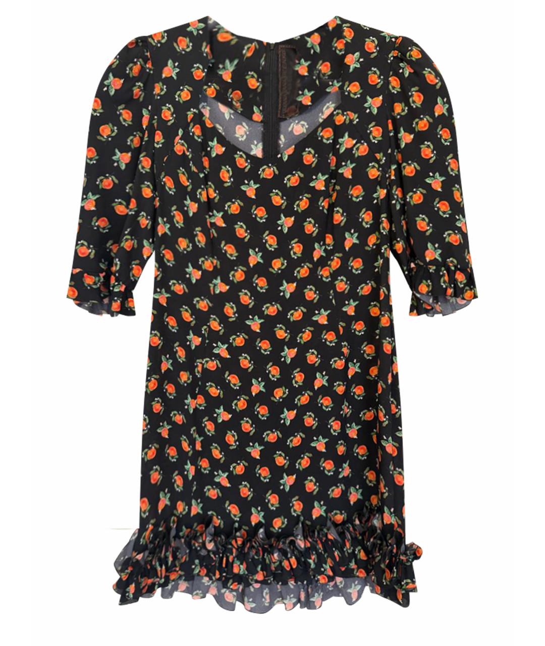 ULYANA SERGEENKO Мульти шелковое коктейльное платье, фото 1