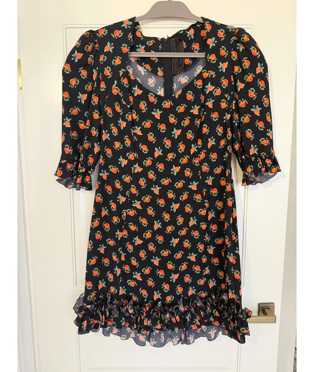 ULYANA SERGEENKO Мульти шелковое коктейльное платье, фото 6