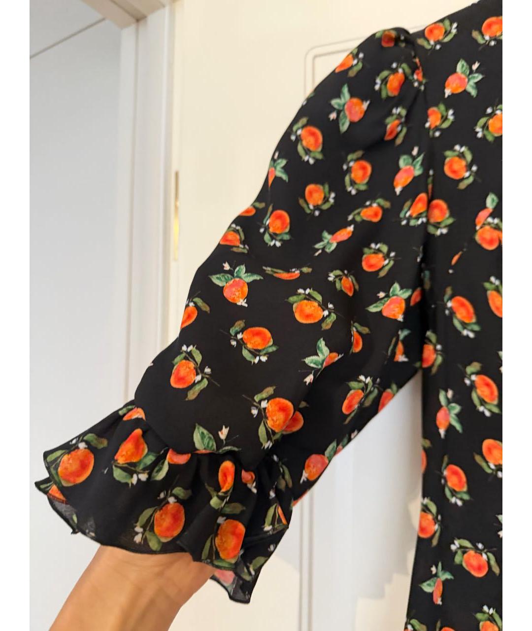 ULYANA SERGEENKO Мульти шелковое коктейльное платье, фото 4