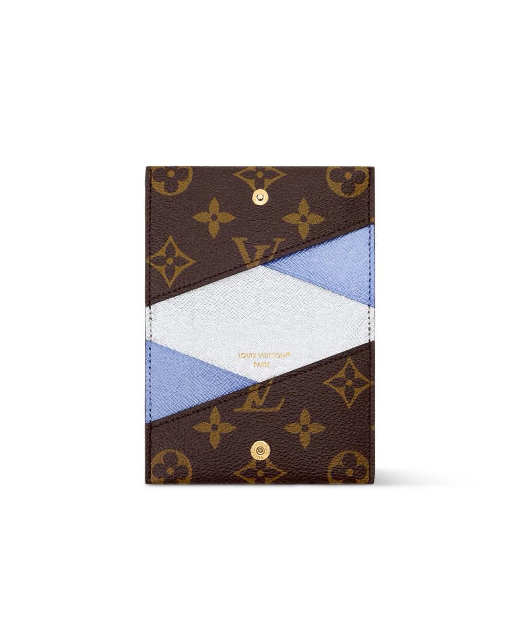 LOUIS VUITTON Коричневый кожаный кардхолдер, фото 2