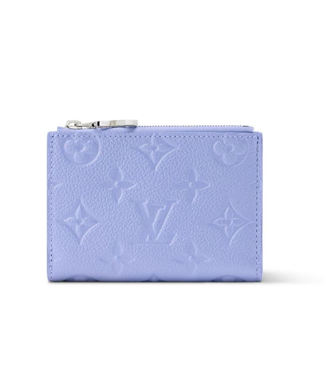 LOUIS VUITTON Голубой кожаный кошелек, фото 1
