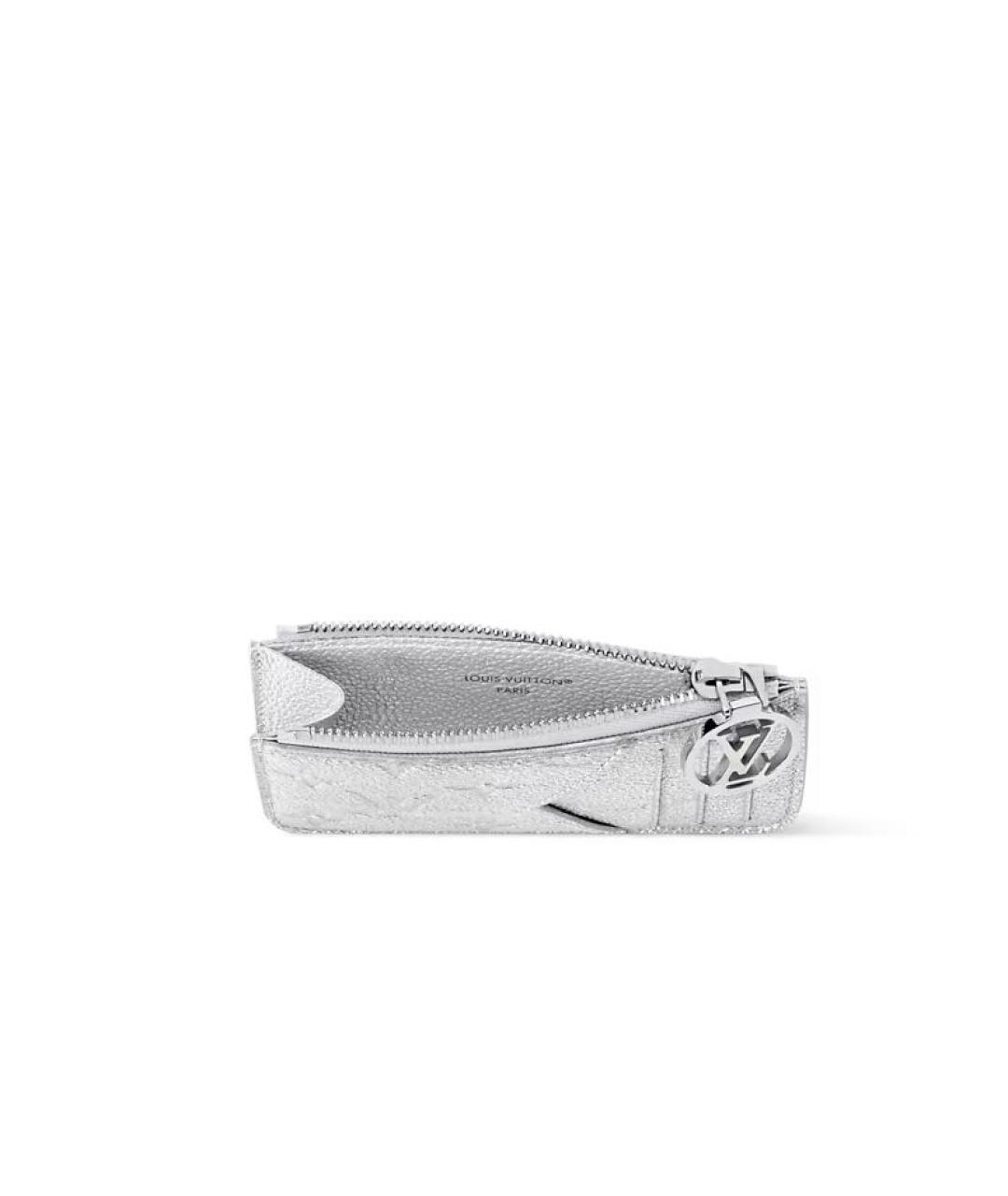 LOUIS VUITTON Серебрянный кожаный кардхолдер, фото 3